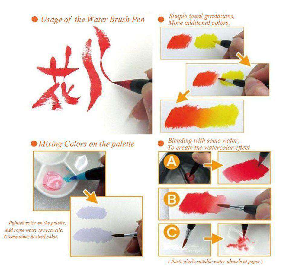 Watercolour Brush Pens - Set of 20 - Image 6