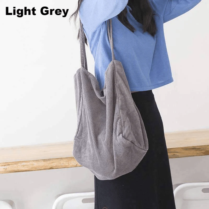 Large Cord Eco Tote Bag - Image 5